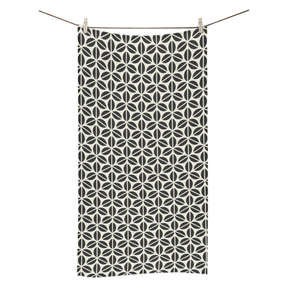 Coffee bean abstract modern pattern Bath Towel