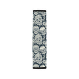 Sugar skull black white pattern Car Seat Belt Cover