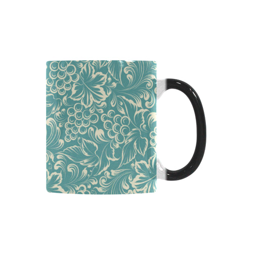 Classic Hand drawn Grape pattern Morphing Mug Heat Changing Mug