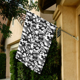 Black white camouflage pattern House Flag Garden Flag