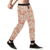 Fire flame watercolor pattern Unisex Casual Sweatpants