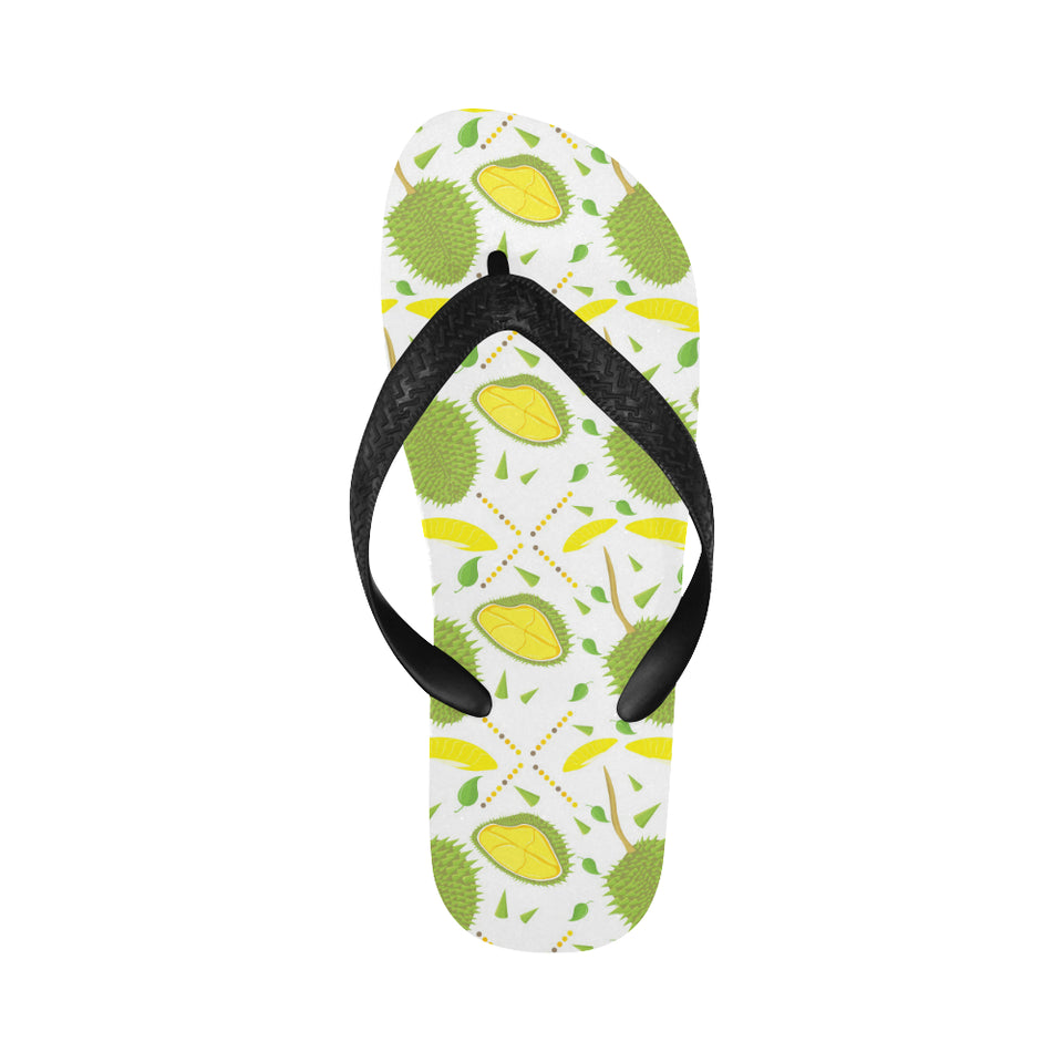 Durian pattern background Unisex Flip Flops