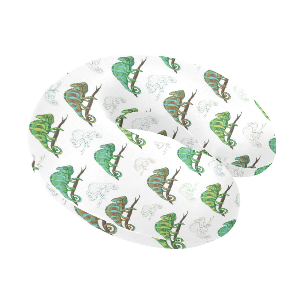 Chameleon lizard pattern U-Shaped Travel Neck Pillow