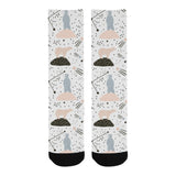 Polar bears star poka dot pattern Crew Socks