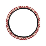 Dachshund Nordic pattern Car Steering Wheel Cover