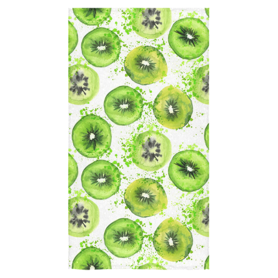 Watercolor kiwi pattern Bath Towel