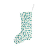 Green ginkgo leaves pattern Christmas Stocking