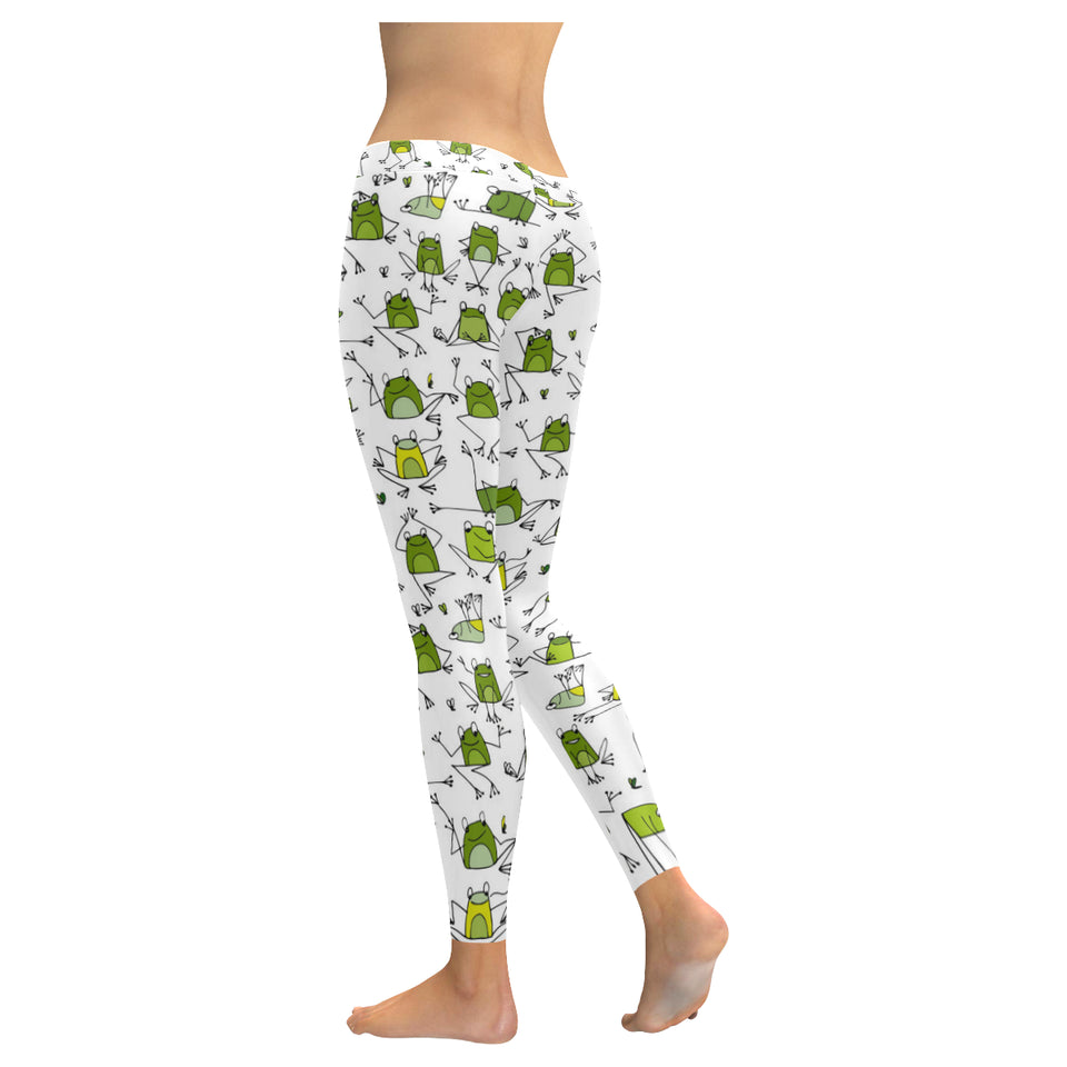 Sketch funny frog pattern Women's Legging Fulfilled In US