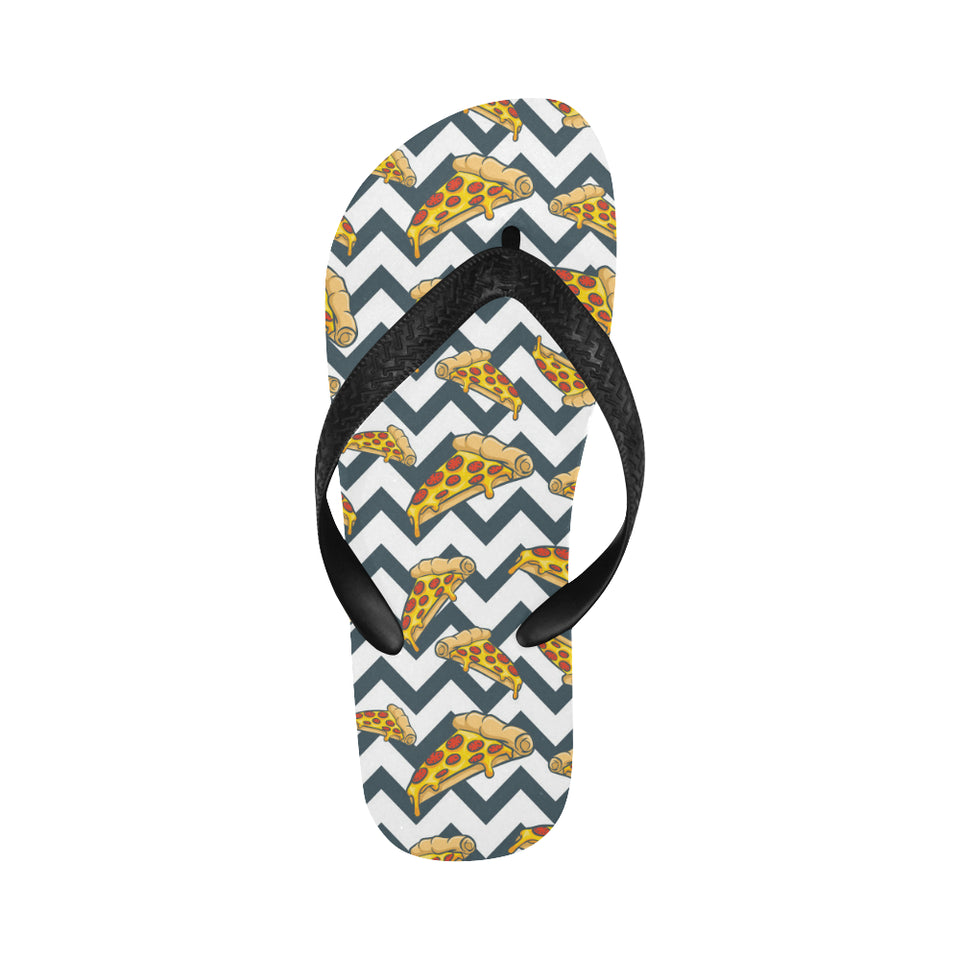 Pizza design pattern Unisex Flip Flops