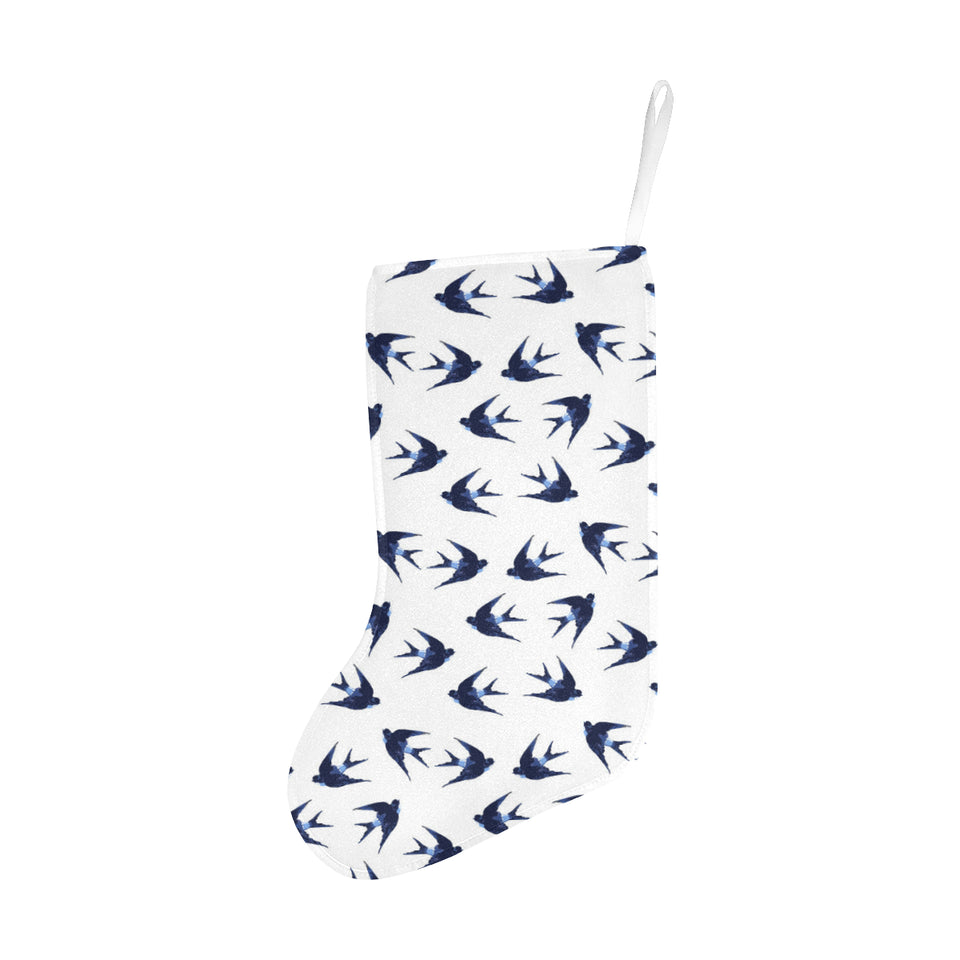 Swallow Pattern Print Design 03 Christmas Stocking