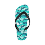 Dolphin sea pattern Unisex Flip Flops