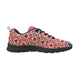 Casino Cards Suits Pattern Print Design 03 Men's Breathable Sneakers ( Model 055)