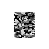 Black white camouflage pattern Morphing Mug Heat Changing Mug