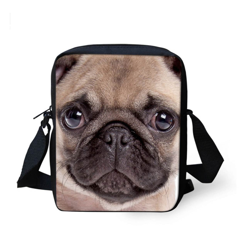 High Quality Small Shoulder Bags Cute Pug Dog Pattern Ccnc003 Dg0026