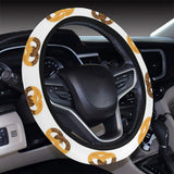 Pretzels Pattern Print Design 02 Car Steering Wheel Cover