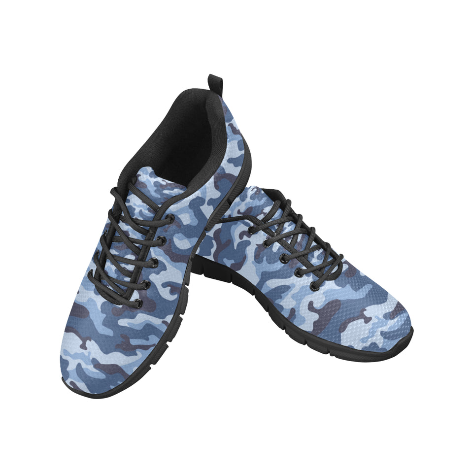 Blue camouflage pattern Men's Sneaker Shoes