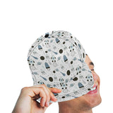 Hand drawn space elements space rocket star planet All Over Print Snapback Cap