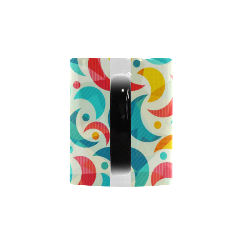 Colorful moon pattern Morphing Mug Heat Changing Mug