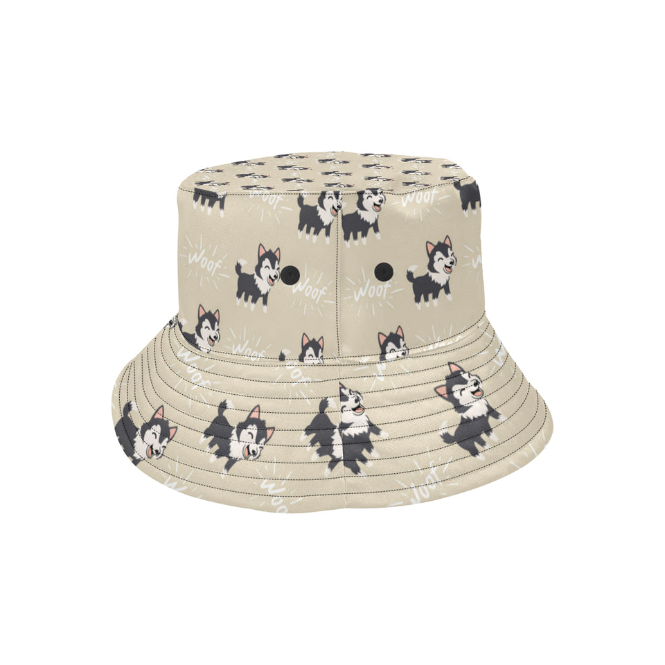 Cute Siberian Husky Unisex Bucket Hat
