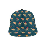 Camel pattern blue blackground All Over Print Snapback Cap