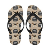 Beagle pattern Unisex Flip Flops