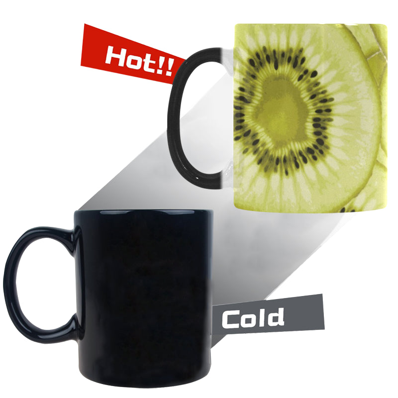 Sliced kiwi pattern Morphing Mug Heat Changing Mug