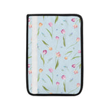 Watercolor Tulips pattern Car Seat Belt Cover