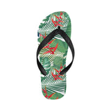 heliconia palm and monstera  leaves pattern Unisex Flip Flops