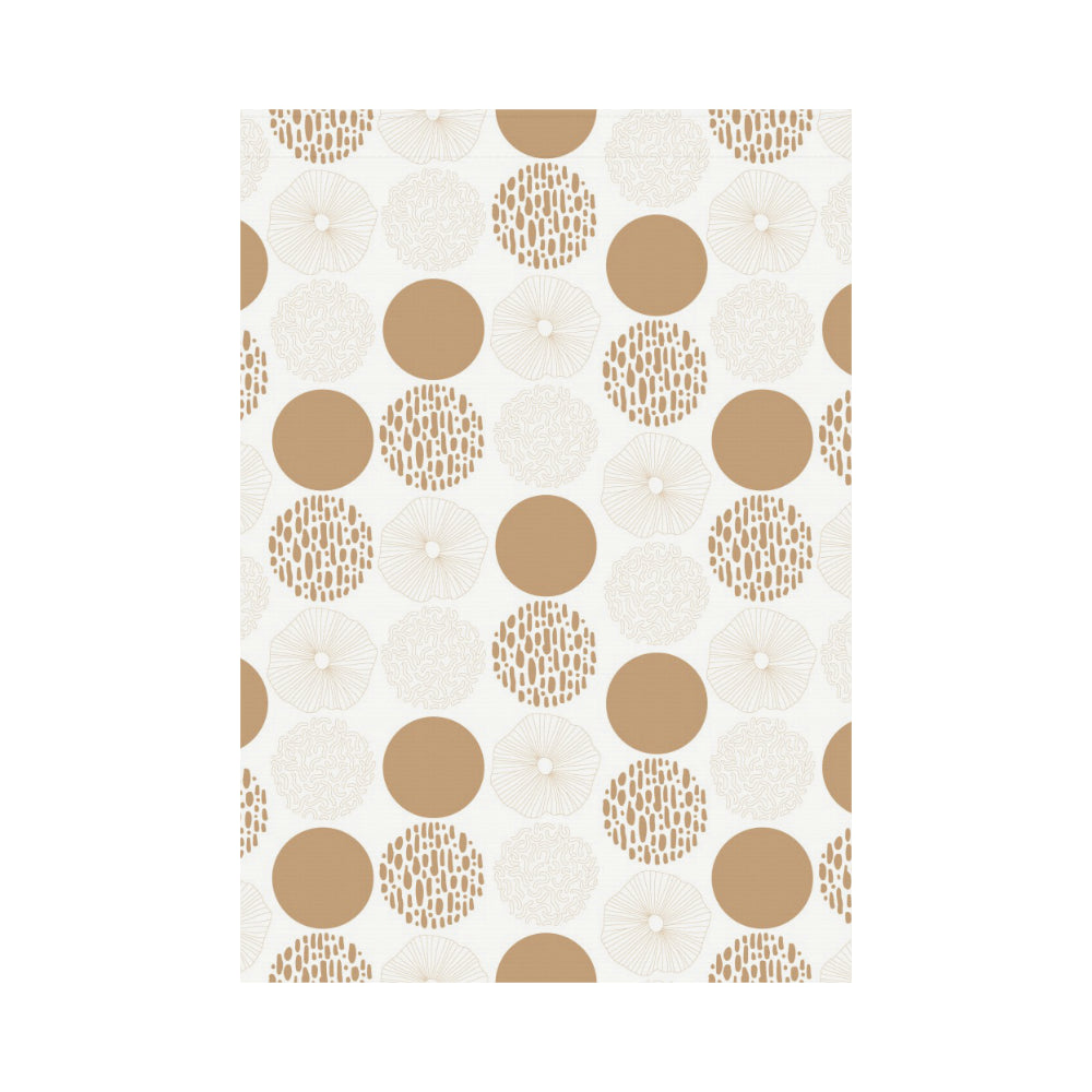 Gold Texture mushroom pattern House Flag Garden Flag