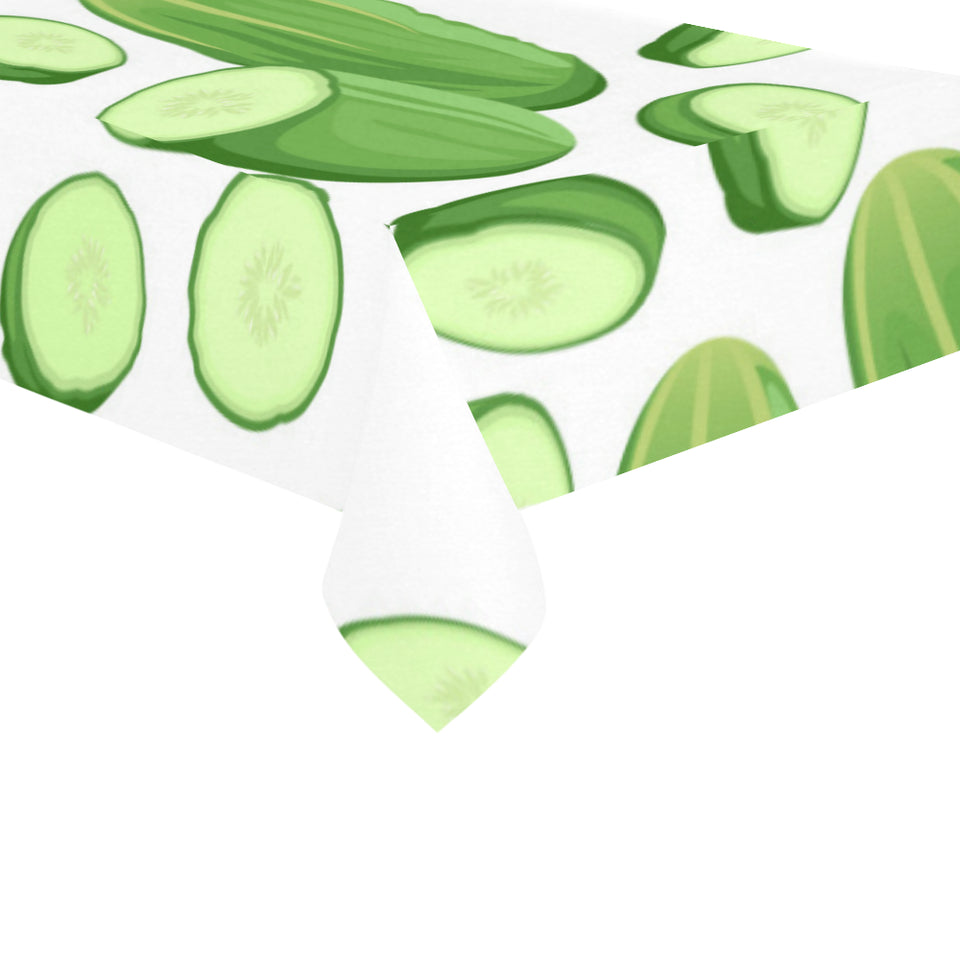 cucumber whole slices pattern Tablecloth