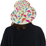 Colorful Chameleon lizard pattern Unisex Bucket Hat
