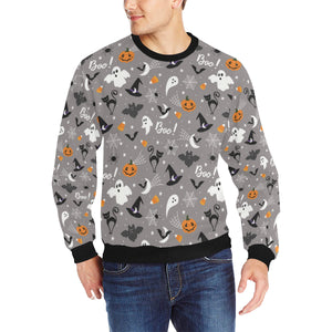 Halloween design pattern Men's Crew Neck Sweatshirt