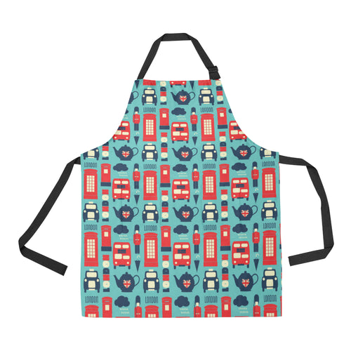 British Pattern Print Design 04 All Over Print Adjustable Apron