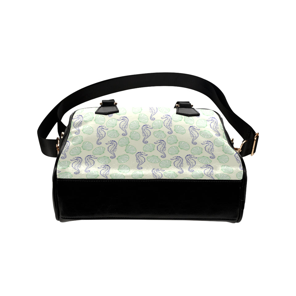 Seahorse shell pattern Shoulder Handbag
