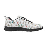 English Bulldog Pattern Print Design 03 Men's Breathable Sneakers ( Model 055)