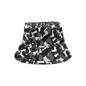 Crow illustration pattern Unisex Bucket Hat