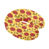 Pizza texture pattern U-Shaped Travel Neck Pillow