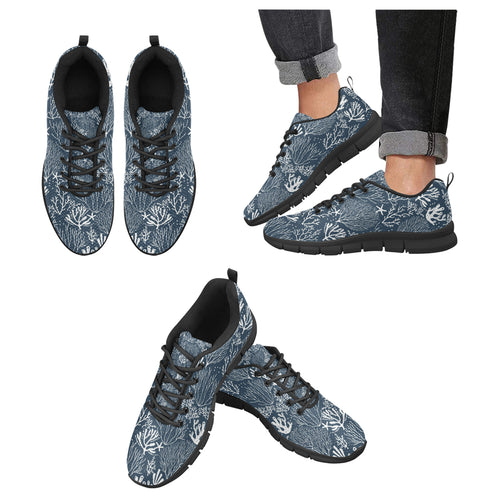 Coral Reef Pattern Print Design 05 Men's Breathable Sneakers ( Model 055)