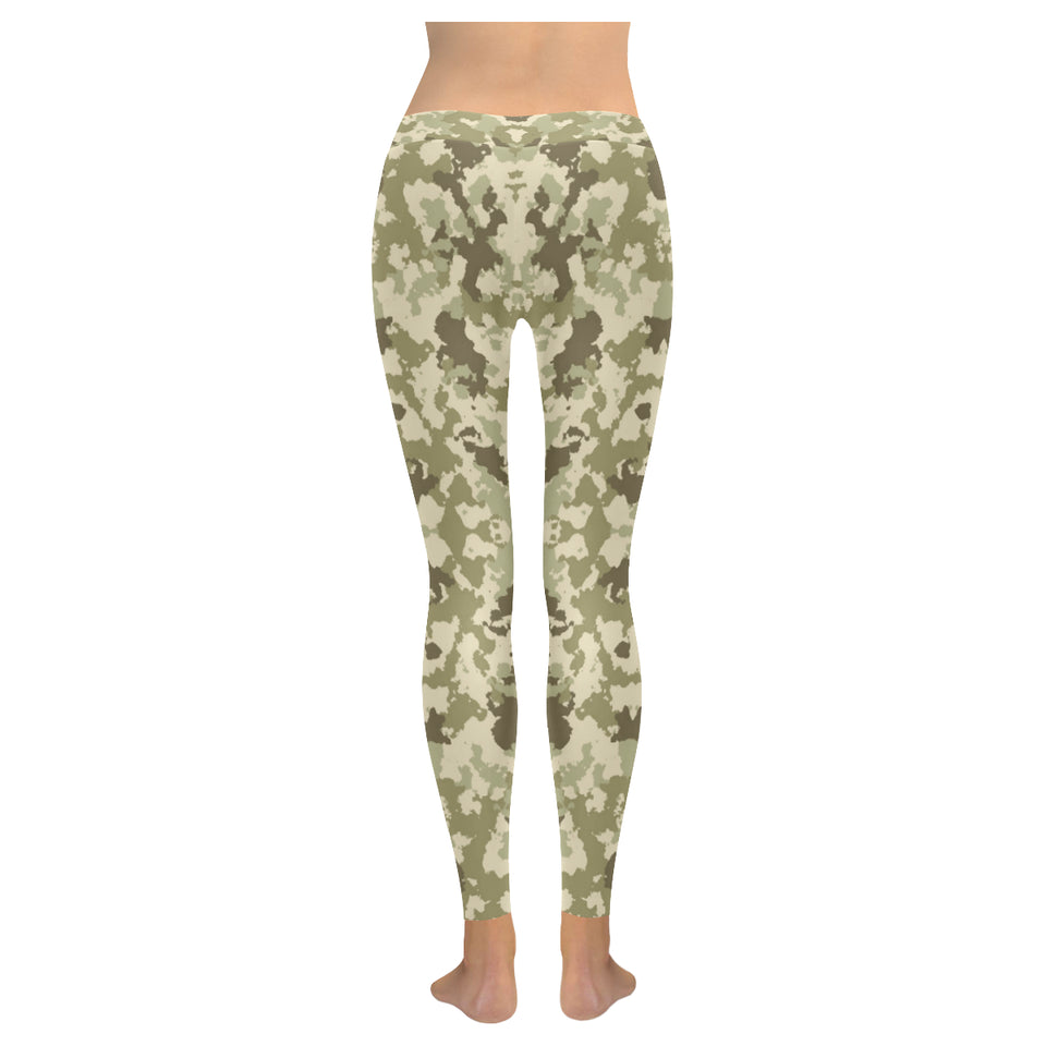 Light Green camouflage pattern Women's Legging Fulfilled In US
