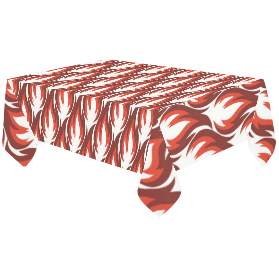 Fire flame symbol design pattern Tablecloth