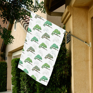 Chameleon lizard pattern House Flag Garden Flag