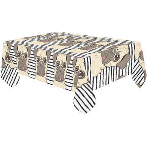 Happy pug pattern Tablecloth