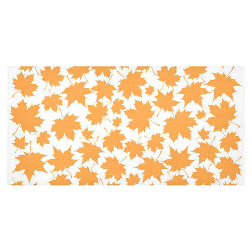 Orange Maple Leaf pattern Tablecloth