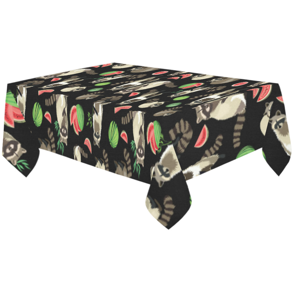 Raccoon watermelon pattern Tablecloth