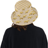 Rhino yellow theme pattern Unisex Bucket Hat