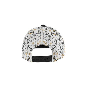 Anchors Rudders pattern All Over Print Snapback Cap