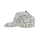 Anchors Rudders pattern All Over Print Snapback Cap