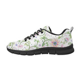 Beautiful pink lotus waterlily leaves pattern Women's Sneaker Shoes