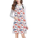 British Pattern Print Design 03 All Over Print Adjustable Apron