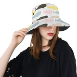 Whale dot pattern Unisex Bucket Hat